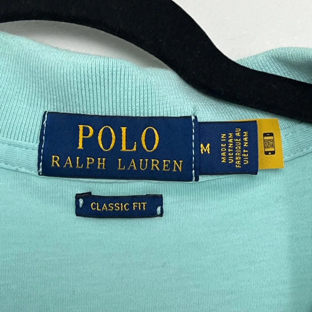 Polo Ralph Lauren Men's Classic Fit Short Sleeve‎ Polo Shirt Aqua Size M